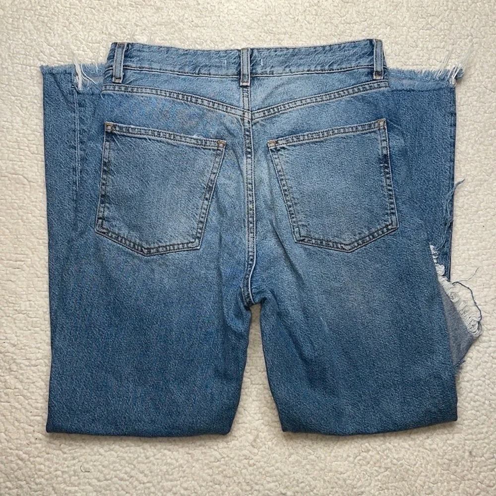 H&M Denim Jeans Distressed Ripped In style Size 6 - Picture 7 of 10